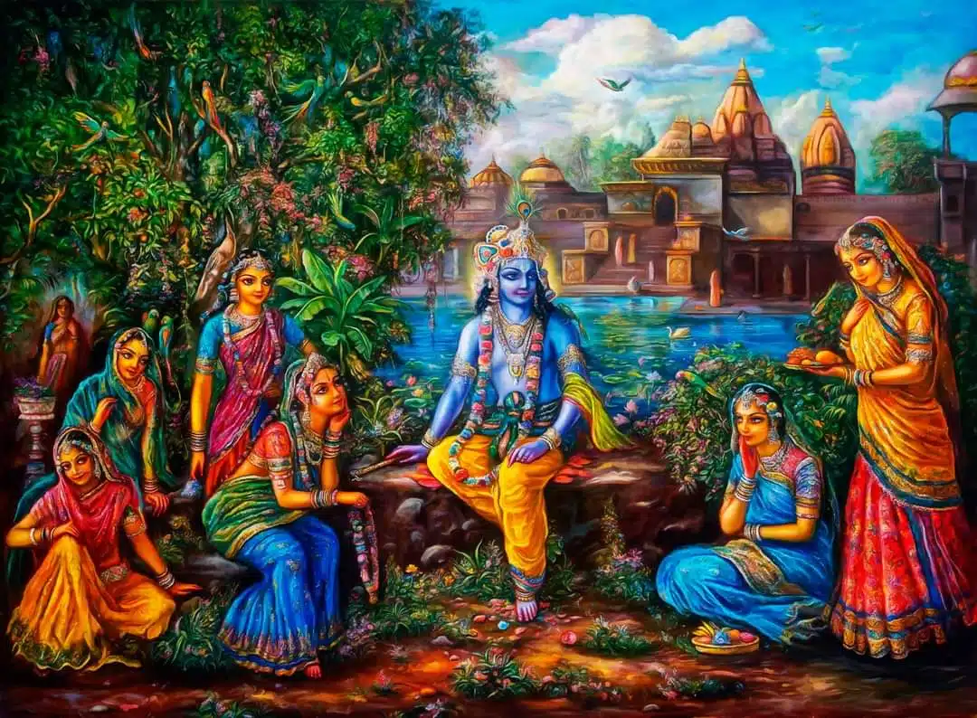 Radha Krishna Gopiya Wallpaper