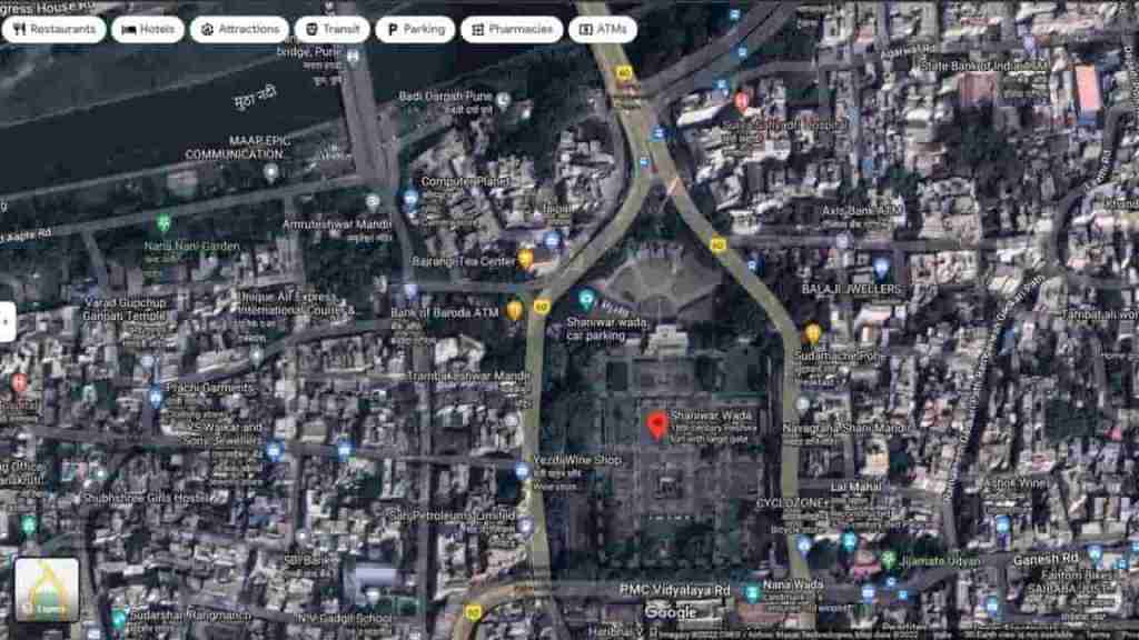 shaniwar-wada-location=pune