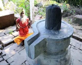 Worshiping Shivling Photo