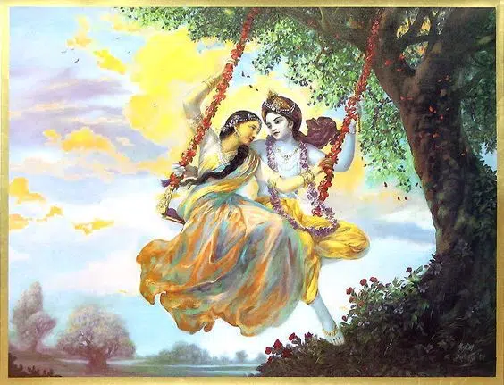 Radha Krishna Jhula Image Pic