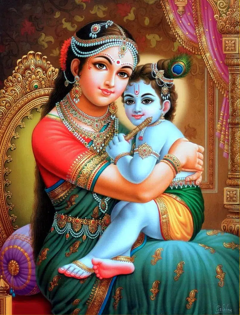 Child Krishna Yashoda Maiya Images