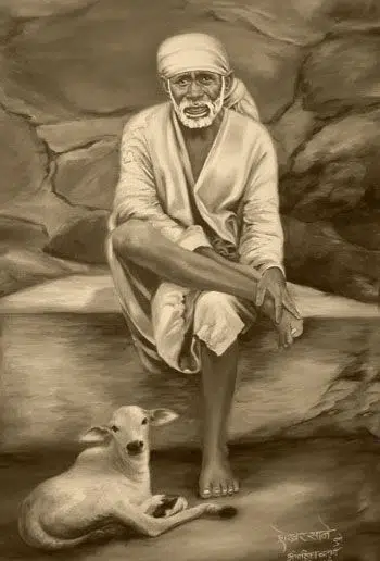 Sai Baba Old 3d Photo