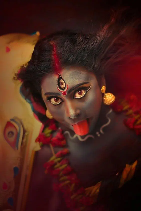 Maa Kali Danger Face Look